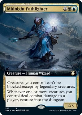 Midnight Pathlighter (Extended Art) (322) [AFC] - MTG Single