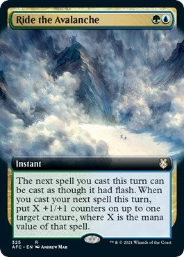 Ride the Avalanche (Extended Art) (325) [AFC] - MTG Single
