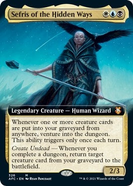 Sefris of the Hidden Ways (Extended Art) (326) [AFC] - MTG Single