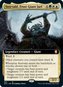 Storvald Frost Giant Jarl (Extended Art) (327) [AFC] - MTG Single