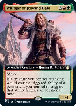 Wulfgar of Icewind Dale (Extended Art) (329) [AFC] - MTG Single
