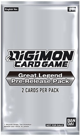Great Legend Pre-Release Pack [BT04_PR] - Digimon Card Game Sealed