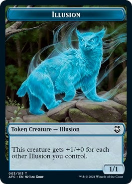 Illusion // Champion of Wits Double-sided Token (0) [AFC] - MTG Single