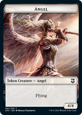 Angel // Saproling Double-sided Token (0) [AFC] - MTG Single