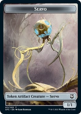 Servo // Zombie Double-sided Token (0) [AFC] - MTG Single