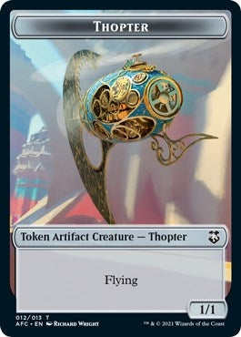 Thopter // Treasure Double-sided Token (0) [AFC] - MTG Single