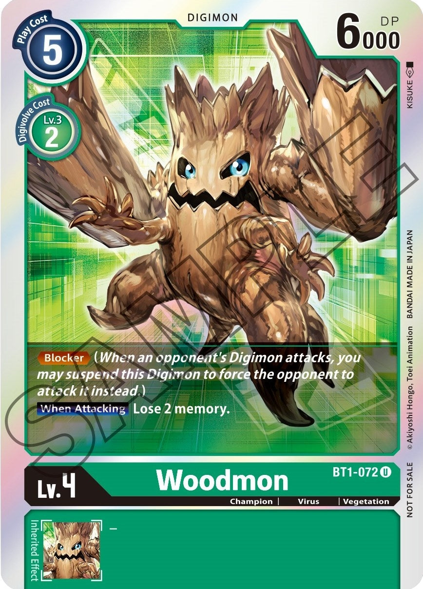 Woodmon - BT1-072 (Event Pack 1) (1072) [BT01-03] - Digimon Card Game Single