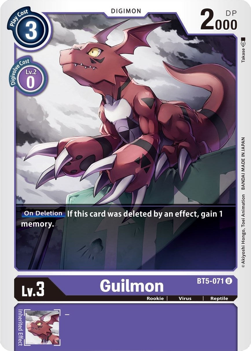 Guilmon (5071) [BT05] - Digimon Card Game Single