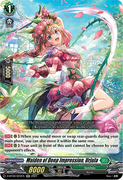 Maiden of Deep Impression Urjula (2023) [D-BT02] - Cardfight Vanguard Single