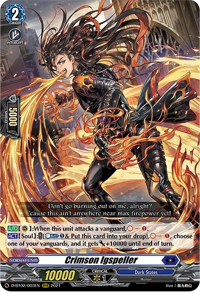 Crimson Igspeller (2003) [D-BT02] - Cardfight Vanguard Single