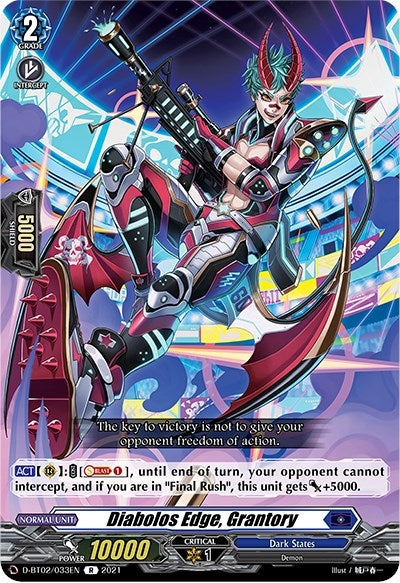 Diabolos Edge Grantory (2033) [D-BT02] - Cardfight Vanguard Single