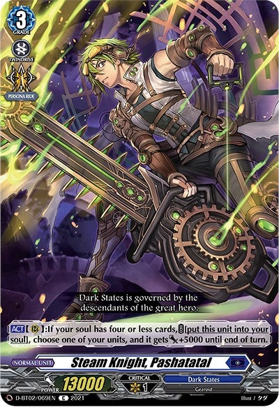 Steam Knight Pashatatal (2069) [D-BT02] - Cardfight Vanguard Single