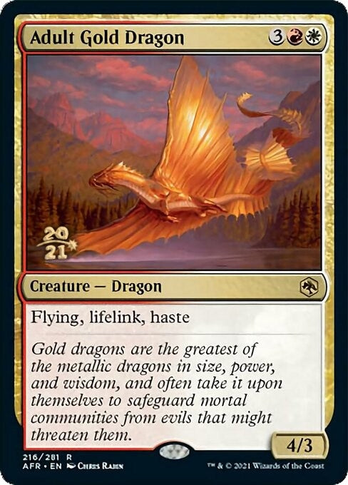 Adult Gold Dragon (216) [PRE] - MTG Single