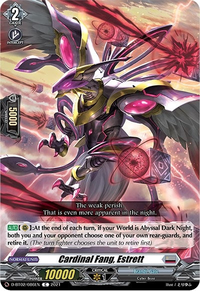 Cardinal Fang Estrett (2086) [D-BT02] - Cardfight Vanguard Single