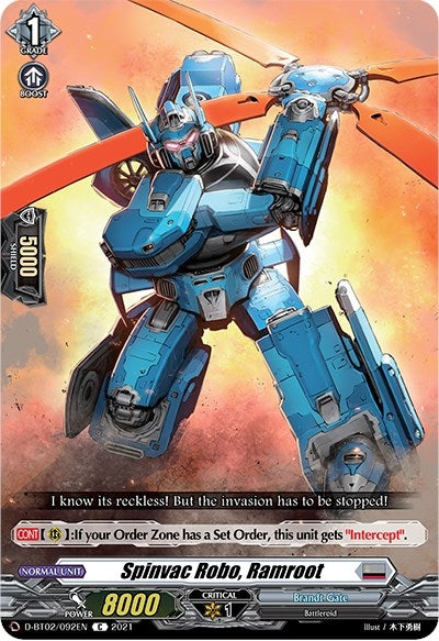 Spinvac Robo Ramroot (2092) [D-BT02] - Cardfight Vanguard Single