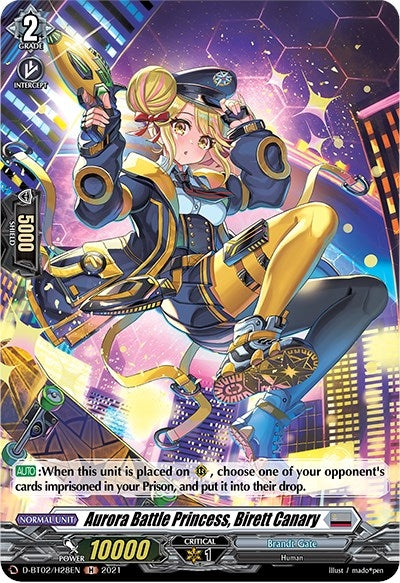 Aurora Battle Princess Birett Canary (Holo) (228) [D-BT02] - Cardfight Vanguard Single