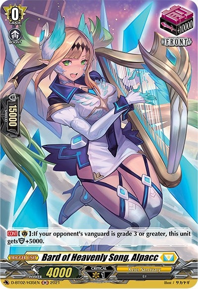 Bard of Heavenly Song Alpacc (Holo) (235) [D-BT02] - Cardfight Vanguard Single