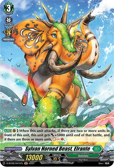 Sylvan Horned Beast Elrante (Holo) (241) [D-BT02] - Cardfight Vanguard Single