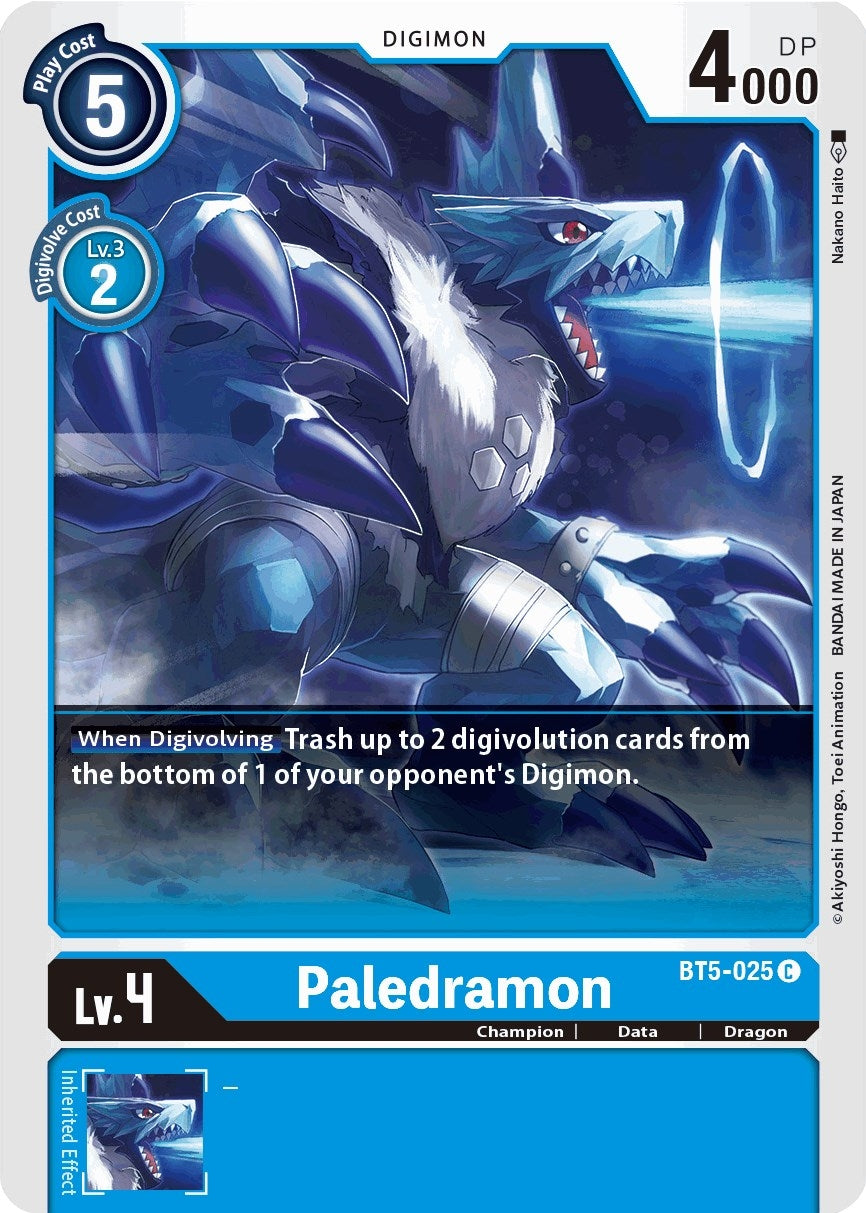 Paledramon (5025) [BT05] - Digimon Card Game Single