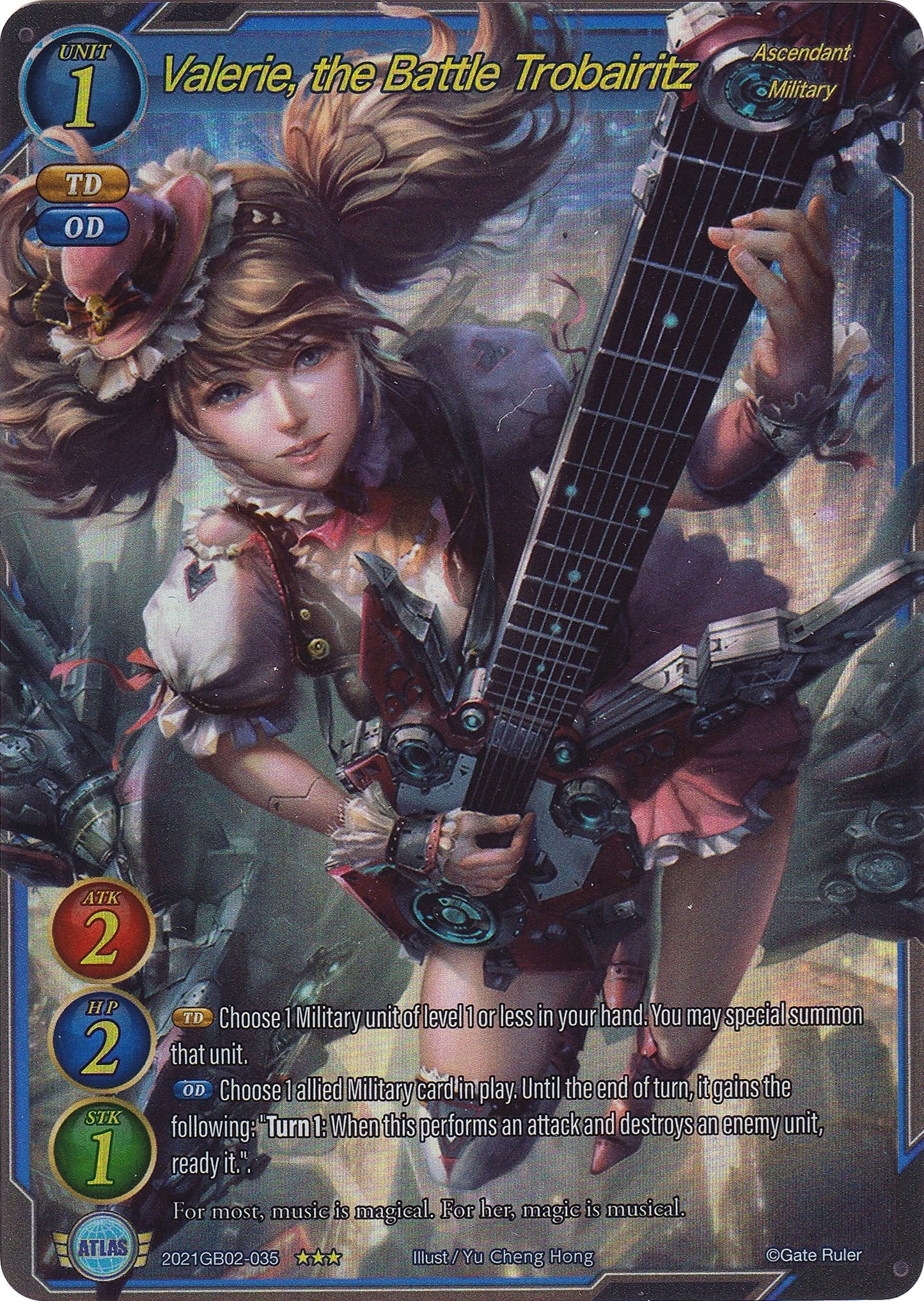 Valerie the Battle Trobairitz (Extended Art) (2021) [GB02] - Gate Ruler Single