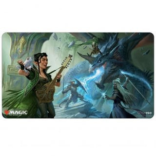 Adventures in the Forgotten Realms Playmat The Party Fighting Blue Dragon (V1) for Magic: The Gathering - Playmats