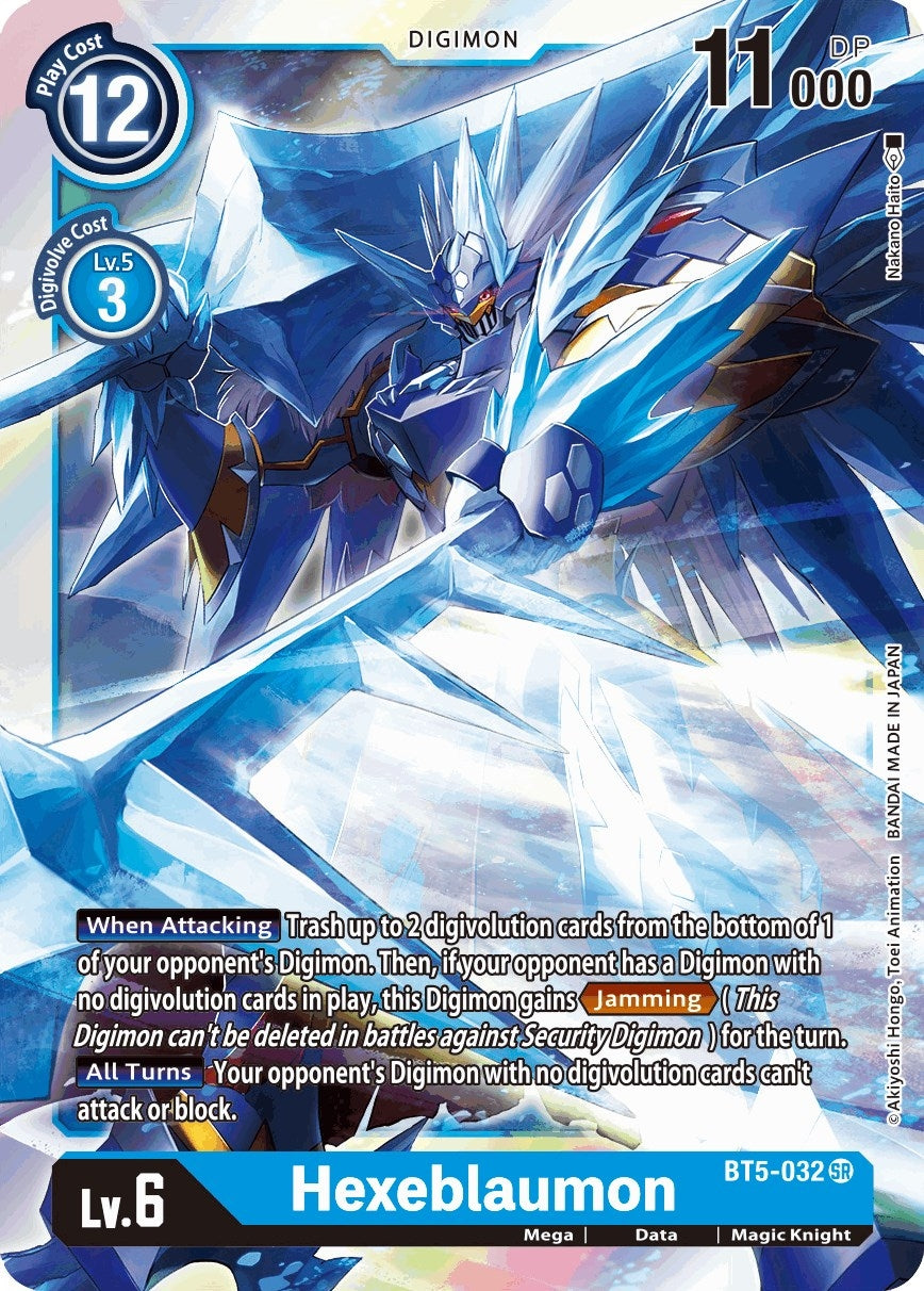 Hexeblaumon (5032) [BT05] - Digimon Card Game Single