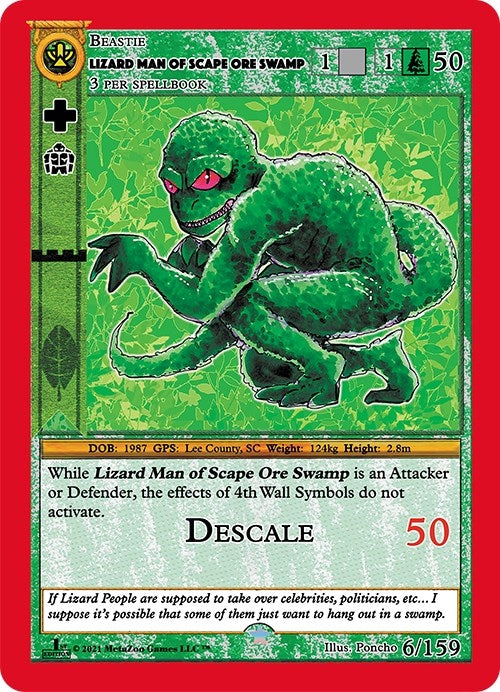 Lizard Man Of Scape Ore Swamp (6) (CNFE) - MetaZoo Single