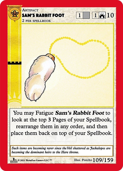 Sam’s Rabbit Foot (109) (CNFE) - MetaZoo Single