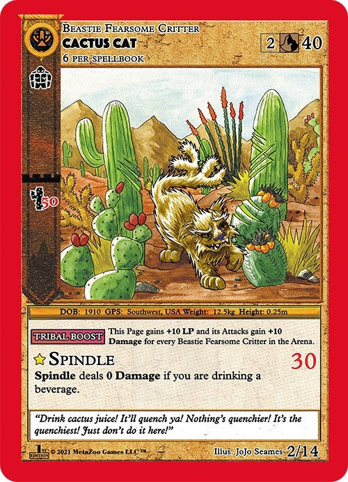 Cactus Cat (2) (CNFE-RE) - MetaZoo Single