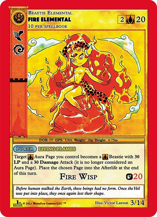 Fire Elemental (3) (CNFE-RE) - MetaZoo Single