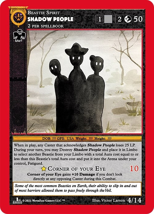 Shadow People (4) (CNFE-RE) - MetaZoo Single