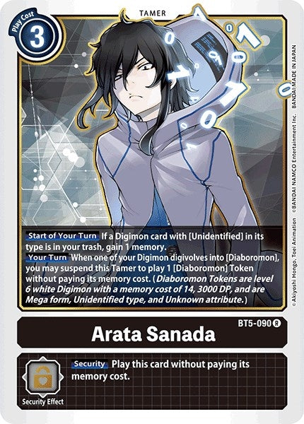 Arata Sanada (5090) [BT05] - Digimon Card Game Single