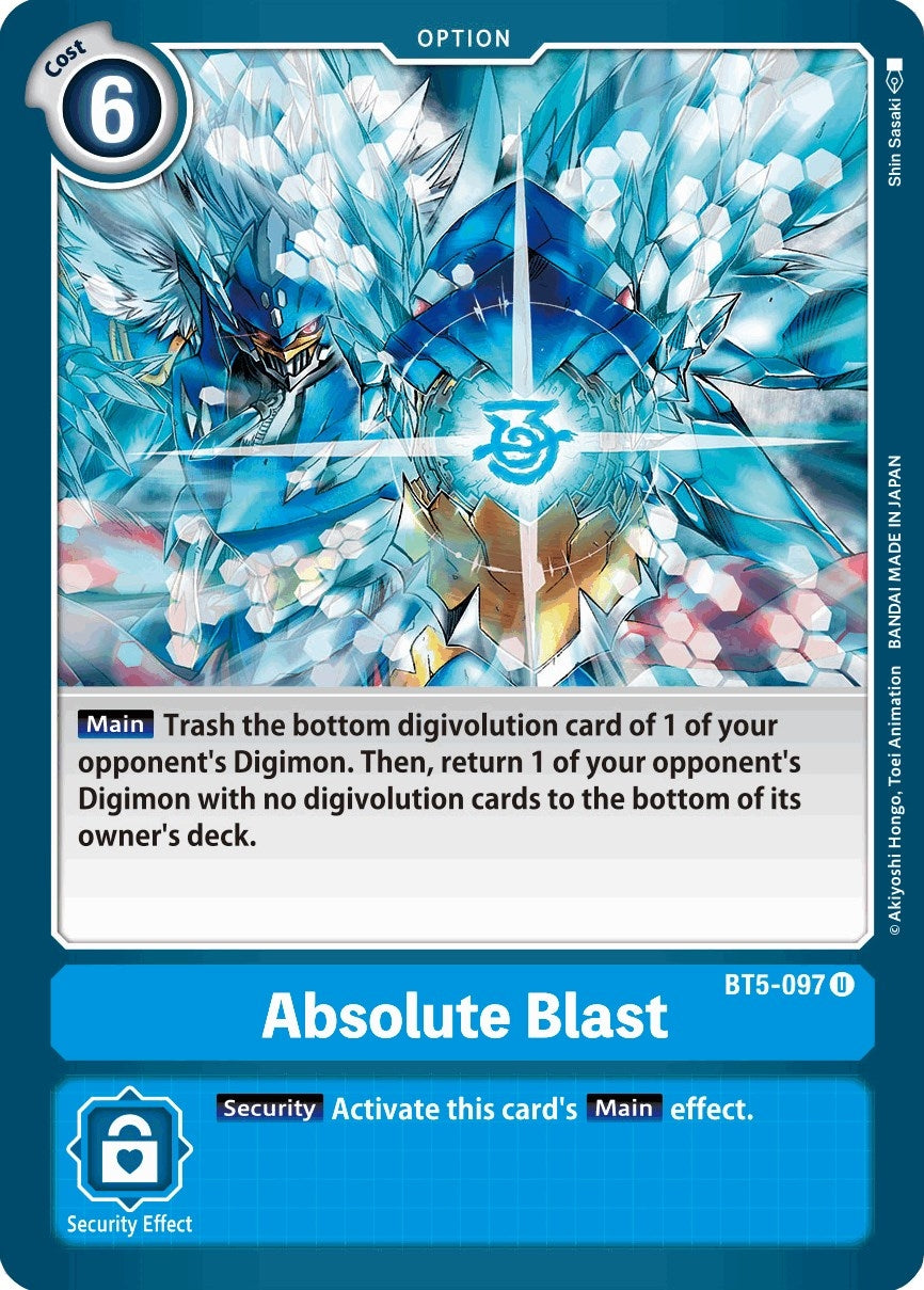 Absolute Blast (5097) [BT05] - Digimon Card Game Single