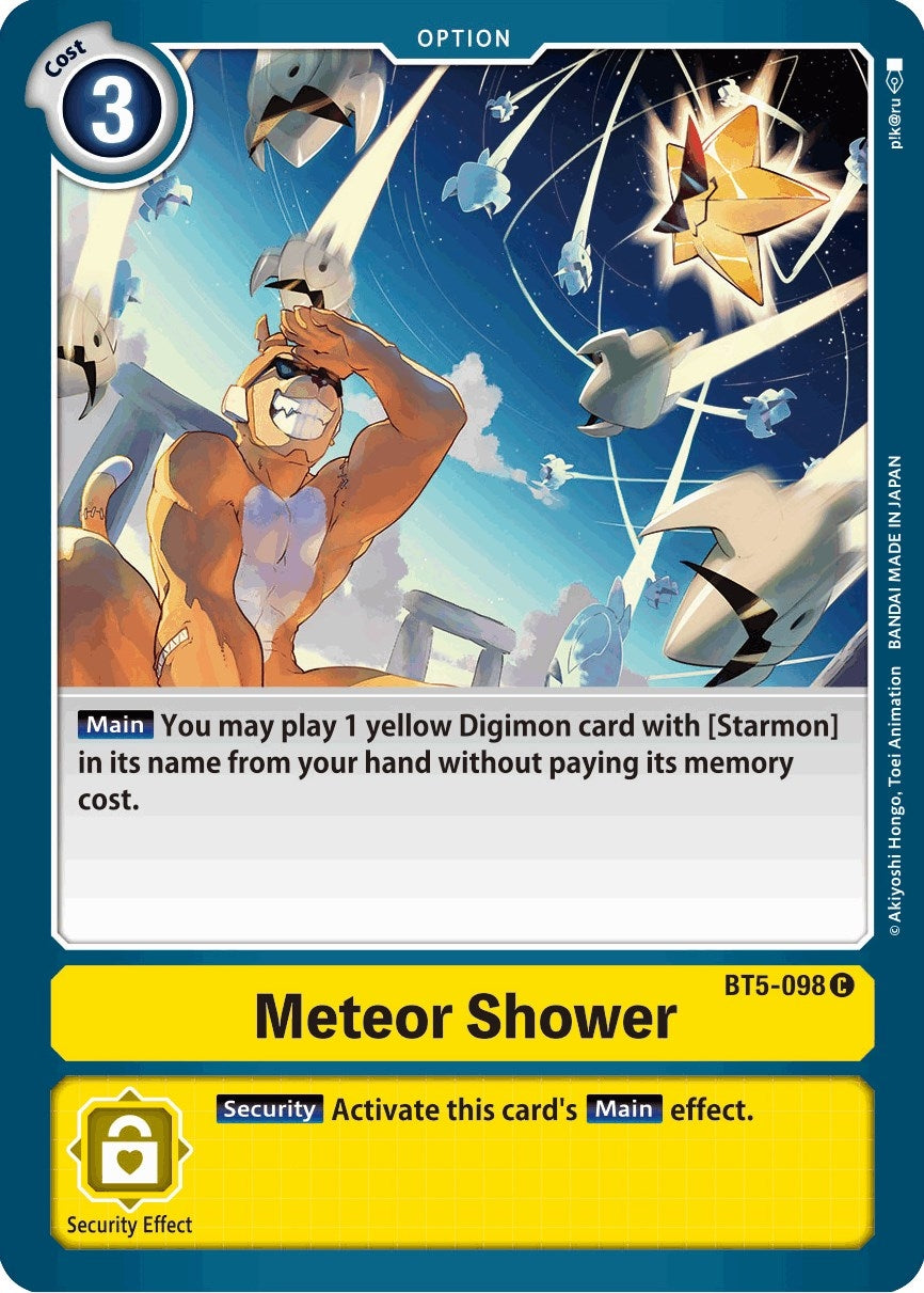 Meteor Shower (5098) [BT05] - Digimon Card Game Single