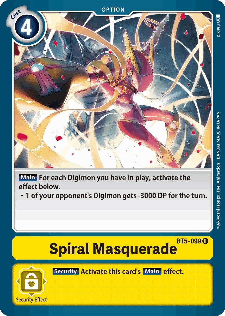 Spiral Masquerade (5099) [BT05] - Digimon Card Game Single