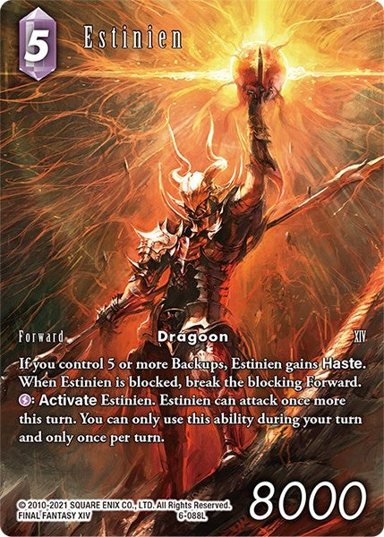 Estinien (Full Art Reprint) (6) [OP14] - Final Fantasy TCG Single