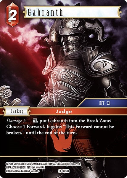 Gabranth (14) [OP14] - Final Fantasy TCG Single