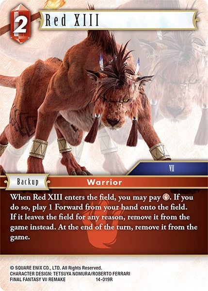 Red XIII (14) [OP14] - Final Fantasy TCG Single