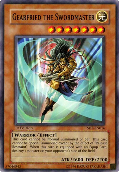 Gearfried the Swordmaster (5016) - YuGiOh Single