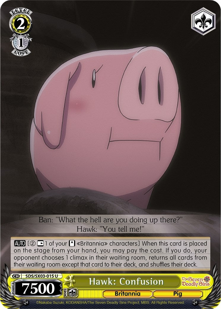 Hawk: Confusion (3015) [SDS/SX03] - Weiss Schwarz Single
