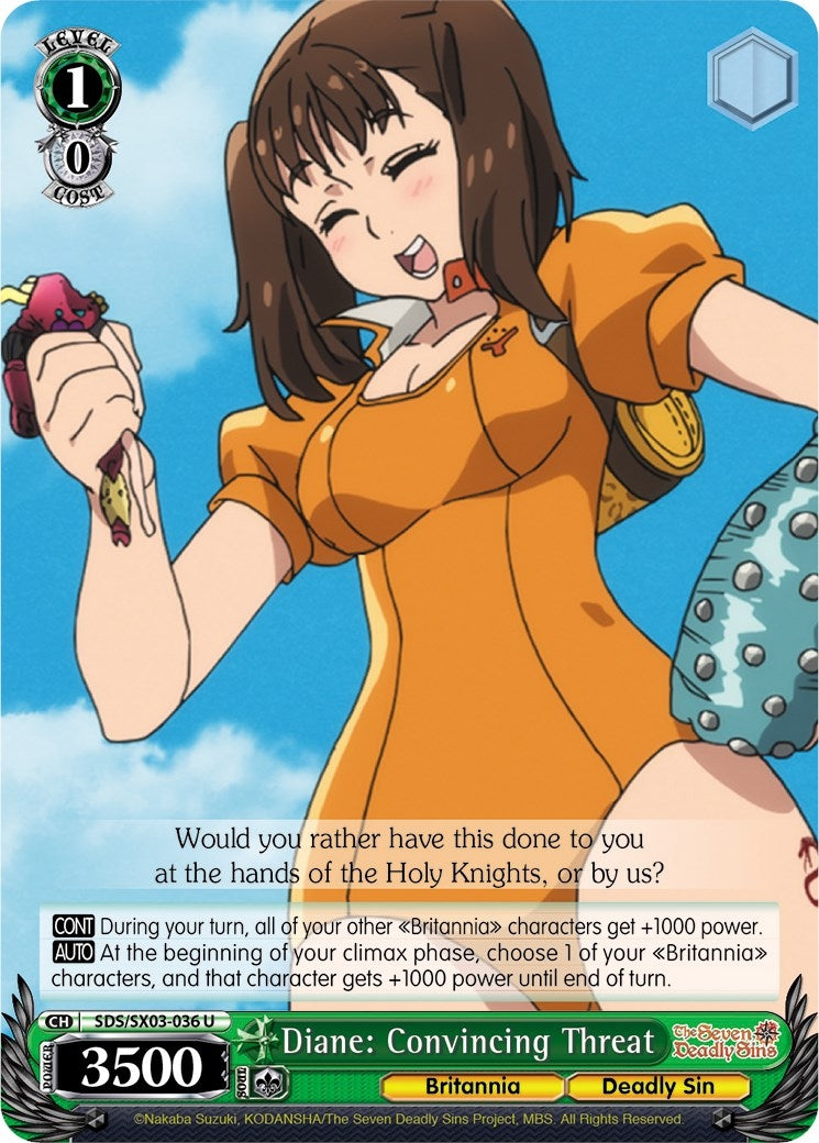 Diane: Convincing Threat (3036) [SDS/SX03] - Weiss Schwarz Single