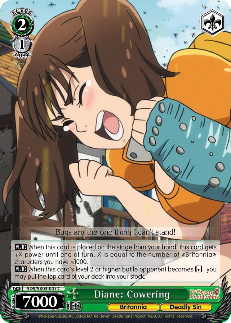 Diane: Cowering (3047) [SDS/SX03] - Weiss Schwarz Single