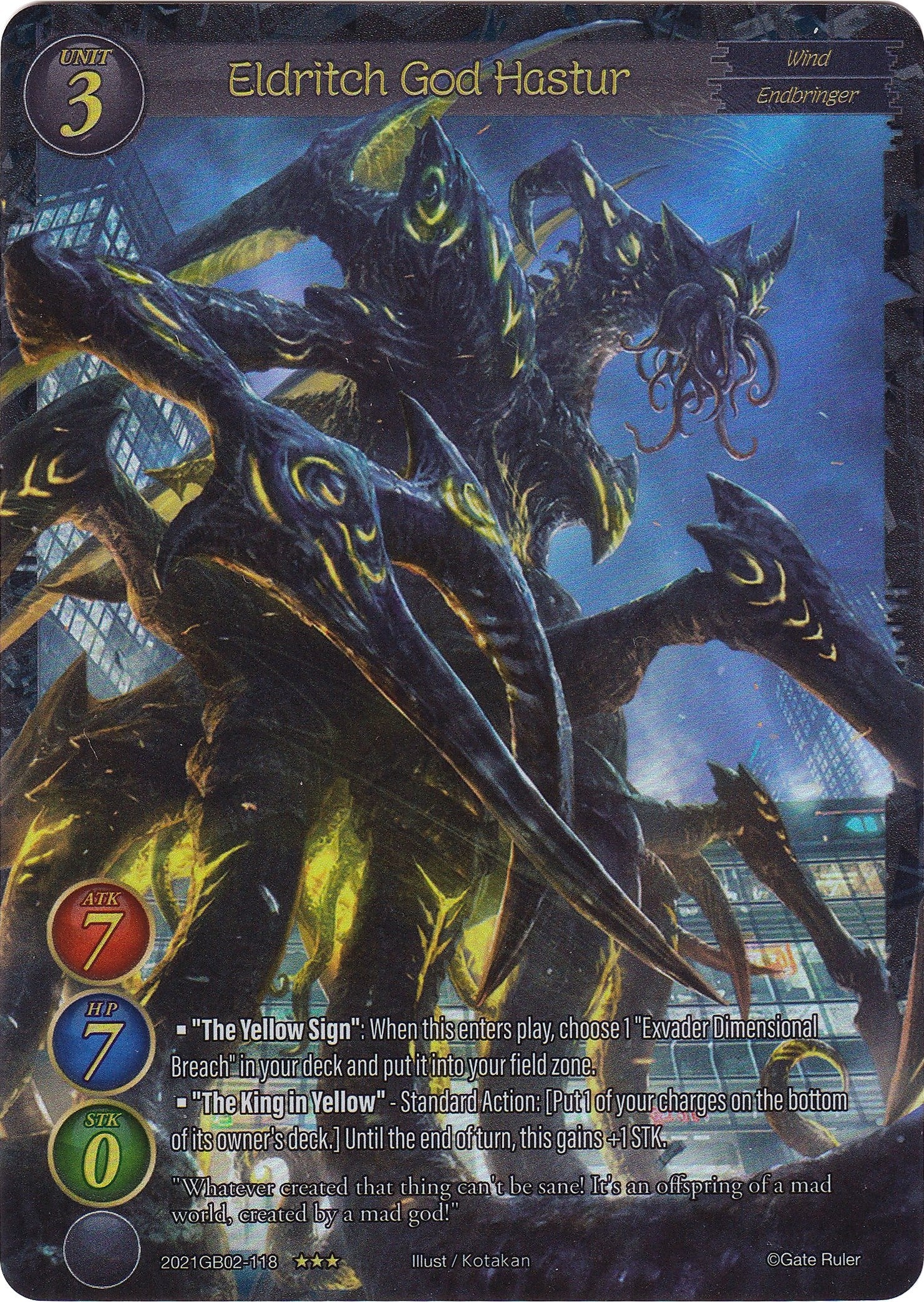 Eldritch God Hastur (Extended Art) (2021) [GB02] - Gate Ruler Single