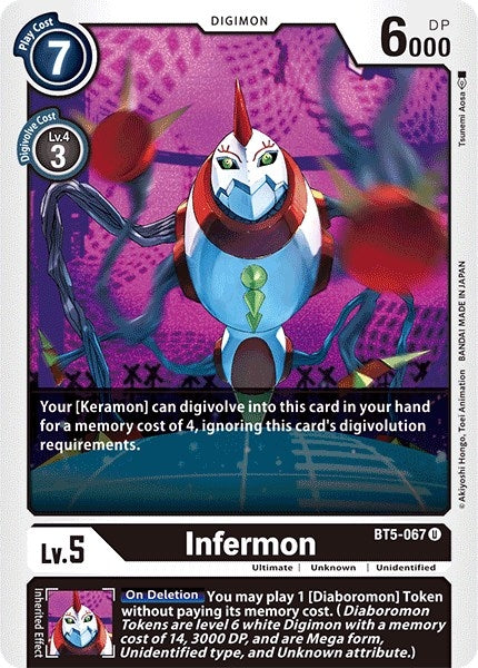 Infermon (5067) [BT05] - Digimon Card Game Single