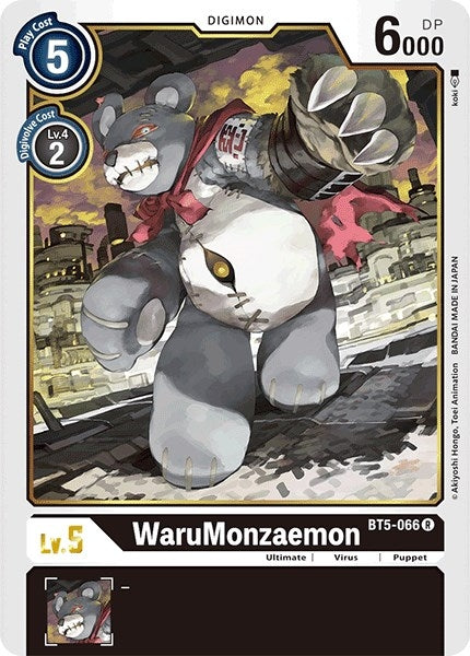 WaruMonzaemon (5066) [BT05] - Digimon Card Game Single