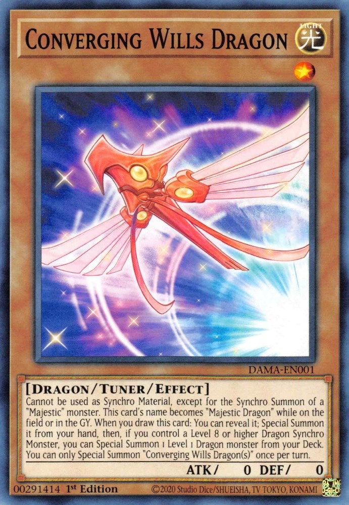 Converging Wills Dragon (1) (DAMA) - YuGiOh Single