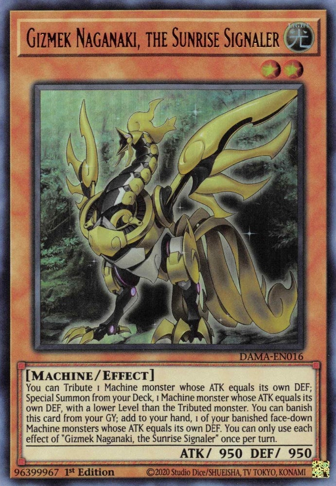 Gizmek Naganaki the Sunrise Signaler (16) (DAMA) - YuGiOh Single