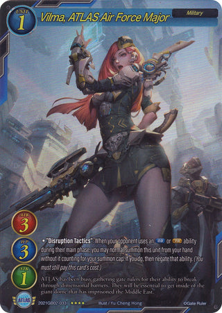 Vilma ATLAS Air Force Major (Full Art) (2021) [GB02] - Gate Ruler Single