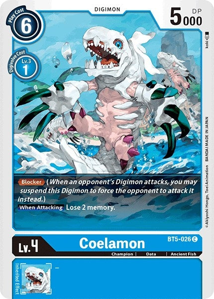 Coelamon (5026) [BT05] - Digimon Card Game Single