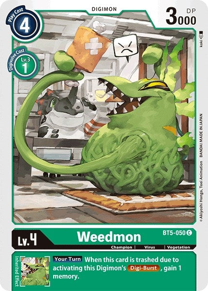 Weedmon (5050) [BT05] - Digimon Card Game Single